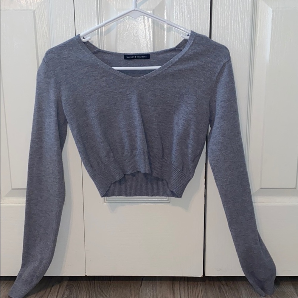 brandy melville cropped long sleeve